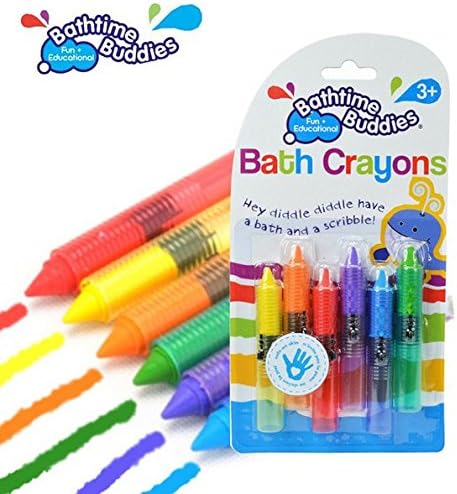 Golbalshop Colorful washable Bathtime Buddies Bath Crayons Soap - Bathtub Color Doodle Draw Learning Toys(6 PCS/SET )