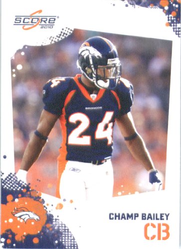 Champ Bailey - Denver Broncos - 2010 Score Football Card - NFL Trading Card in Screwdown Case