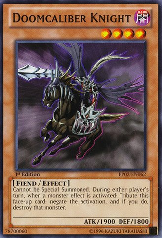 Yu-Gi-Oh! - Doomcaliber Knight (BP02-EN062) - Battle Pack 2: War of the Giants - 1st Edition - Common