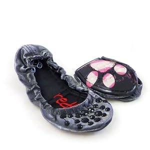 Redfoot Folding Handbag Shoes - Cheryl Silver - S, M & L