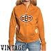 Cleveland Brown Jackets : Reebok Cleveland Brown Ladies Orange Better Logo Full Zip Vintage French Terry Track Jacket