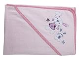 Baby Boy Girl Rabbit Design Hooded Bathrobe 100% Cotton Bath Towel (75cm x 100cm) (Pink)