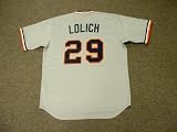 MICKEY LOLICH Detroit Tigers 1972 Majestic Cooperstown THROWBACK Away Baseball Jersey