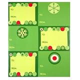 Holiday Adhesive Gift Tag Labels - Modern Christmas