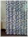 Blue & Clear Retro Shower Curtain