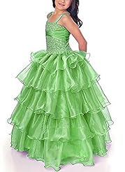 Organza Lace Floor Length   Ball Gown Pageant Dress/Party Dress 