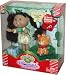 Cabbage Patch Kids Exclusive Lil' Sprouts Celebrate the Holidays 5 Inch Doll - Theresa Julie (Born on December 17th) with Pet, Hairbrush and Slides