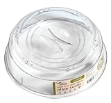 Microwise ecoChef microwave plate cover - stain free - with air vents & virtually unbreakable