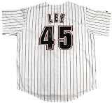 Carlos Lee Autographed Houston Astros Pinstripe Replica Jersey Tristar COA