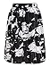PERSUN Women Floral Midi A-Line Skater Skirt