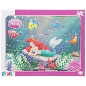 MB Jeux - 18123 - Puzzle Encastres - Disney - 14 Pi�ces - Arielle