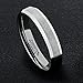 Sale! MNH 4mm Tungsten Comfort Fit Beveled Edges Brushed Classy Wedding Band Ring Size 4-12