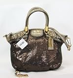Coach Limited Edition Sequin Mini Sophia Satchel Bag Purse Tote 18638 Pewter