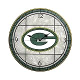 Memory Company Green Bay Packers 12 inch Art Glass Clock