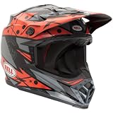 Bell Unit Men's Moto-9 MotoX Motorcycle Helmet - Hot Orange / Large