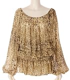 DOUBLE STANDARD CLOTHING パウダーシフォンレオパードチュニック