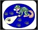 Mouse Pad with cat, flashlight, detective, searching