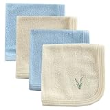Touched by Nature 4-pack Organic Washcloths, Blue