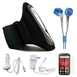 Black Moisture Resistant Protective Neoprene Exercise Workout Armband with  ....