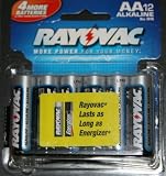 Rayovac 12 Pack of Alkaline Batteries