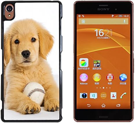 Golden Retriever Dog Hard Plastic and Aluminum Back Case For Sony Xperia Z3