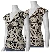 Rock Revolution Juniors Floral Medallion Top