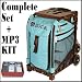 Zuca Sport Mobile Wheeled Luggage Complete Set - Calypso Turquoise Brown With Dark Brown Frame + Bonus Travel Groove Universal Ipod & MP3 Accessory Outfit - Zuca AZUCSIBCAK1