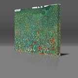 GUSTAV KLIMT Poppy Field Gallery Framed Canvas Art Print Ready To Hang NEW