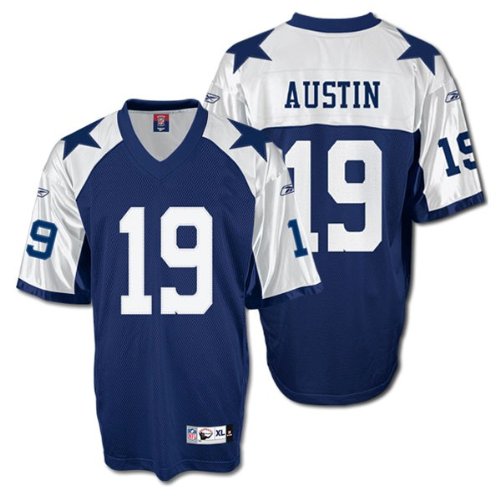 Youth Miles Austin #19 Dallas Cowboys NFL Premier EQT Thanksgiving Jersey by Reebok (Navy-White)(Size=MEDIUM)