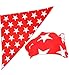 Costume Agent Macho Man Star Printed Costume Bandana and Glasses Set (Red)
