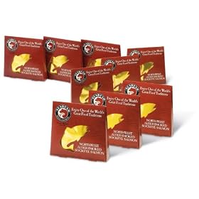 SeaBear 9-pack of 2 oz. Smoked Wild Sockeye Salmon by SeaBear