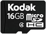 Kodak micro SDHC 16 GB Class 4 Flash Memory Card KSDMI16GPSBNAA