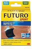 Futuro Sport Wrap Around Wrist Support, Black, Adjustable (Pack of 2)