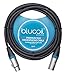 Blucoil Audio Balanced XLR Cable - Premium Series 3-Pin Microphone Cable, Speakers and Pro Devices Cable, Black, 10 Feet