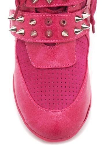 spiked wedge sneakers 11 FUCHSIA spiked wedge sneakers 11 FUCHSIA