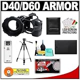 MADE Rubberized Camera Armor Case (Black) for Nikon D40, D40x & D60 Digital ....