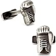 Pewter Finish Boxing Glove Cufflinks