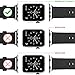 Apple Watch Strap Band Series 1 Series 2, E LV Premium Strap Band Accessories for Apple Watch 42MM with [ADAPTER] to install - BLACK [ NOT FOR Apple Watch 38MM] - RED