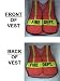 FIRE DEPARTMENT DEPT. Fireman Firefighter Fire Police Fire Officer Safety Officer Bright Orange REFLECTIVE Traffic Safety Vest *One Size Fits All* With Hi-Visibility Reflective YELLOW Stripes **BEST PRICE**