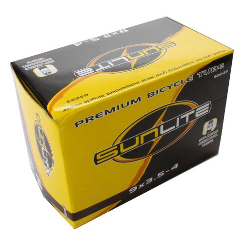 Sunlite Scooter Tube 9 x 3.5-4 Angled 90 Degree, SCHRADER Valve