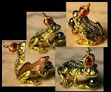 Jewel Crowned Frog Jewelry Trinket Box