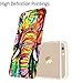 iPhone 6s/6 Plus Case, [Night Glow] Cute HD Vintage Tribe Animal Pattern Design Rubber Gel Flexible TPU Durable Soft Cover for iPhone 6s Plus-Elephant