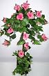 3' Silk Hibiscus Topiary Tree Pink