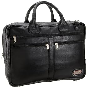Leatherbay Princeton Leather Briefcase Laptop Bag