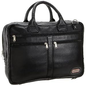 Leatherbay Princeton Leather Briefcase Laptop Bag