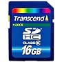 Transcend 16 GB SDHC Class 6 Flash Memory Card TS16GSDHC6E [Amazon Frustration-Free Packaging]