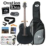 Ovation iDea Elite Acoustic-Electric Guitar with MP3 Recorder and Player New Elite Model 1778TX-5 (Black Finish) The guitar that teaches! - Includes: Planet Waves 16 Pick Sampler Pack (#PW-SAMPLER), DAddario EJ16 Strings, Fender String Winder, Ultra Stand, Planet Waves Strap, Fender Steel Slide, NS Capo Lite & TKL Gig Bag. *** LIMITED SUPPLY AVAILABLE**
