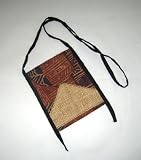 Twigs Handpainted Passport Holder/Shoulder Bag