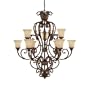 Capital Lighting 3649GU-254 Seville 9 Light Chandelier 3649GU-254