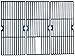 Music City Metals 62393 Matte Cast Iron Cooking Grid Replacement for Gas Grill Model Brinkmann 810-2390-S, Set of 3